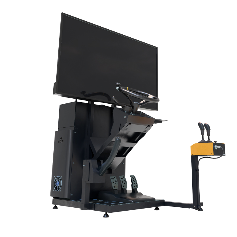 지게차 시뮬레이터 기본타입 – 실물과 동일한 하드웨어, 안전한 사전 교육, GS인증 1등급 소프트웨어, 친환경 실내 훈련 장비