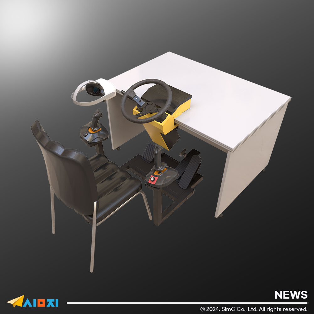 Mô phỏng xe nâng VR dạng bàn, thiết kế hộp vali di động, lắp ráp dễ dàng cho đào tạo logistics và an toàn